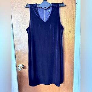 Premise Evening Dress Dark Blue Velvet Size XL
